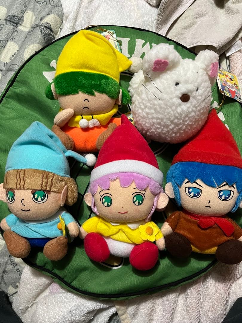 とんがり帽子のメモル　ぬいぐるみ　全5種 フルコンプリート　1993年物