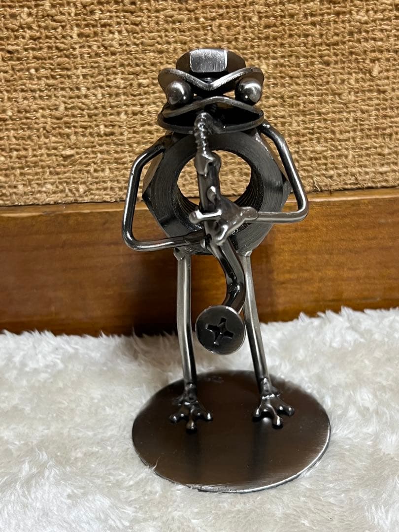 カエル　メタルクラフト　音楽隊　メタルアート　バイク