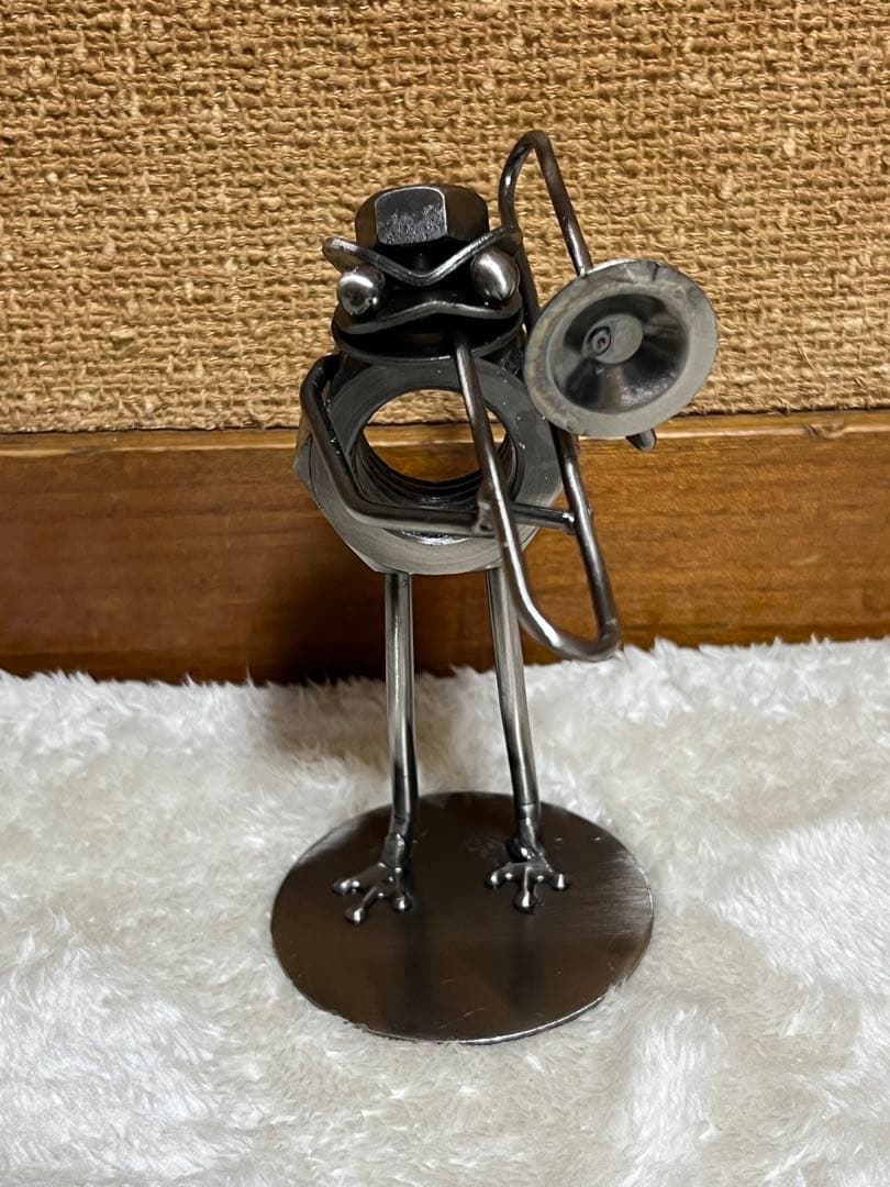 カエル　メタルクラフト　音楽隊　メタルアート　バイク