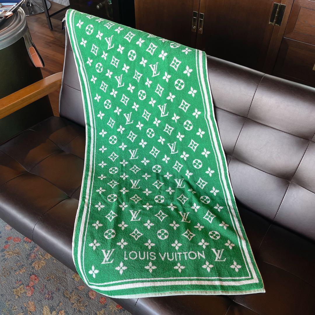 ルイヴィトン セルヴィエットセットLVマッチモノグラム グリーン バスタオル