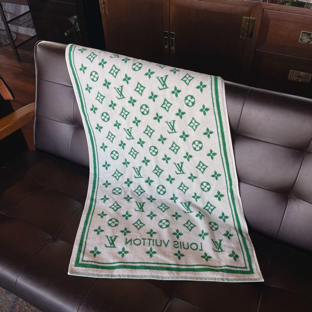 ルイヴィトン セルヴィエットセットLVマッチモノグラム グリーン バスタオル