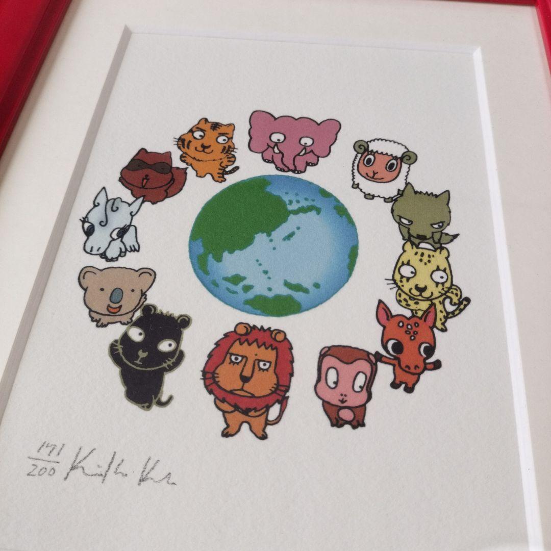 【限定販売】玖保キリコ リトグラフ 直筆サイン入 動物占い 箱付 美品