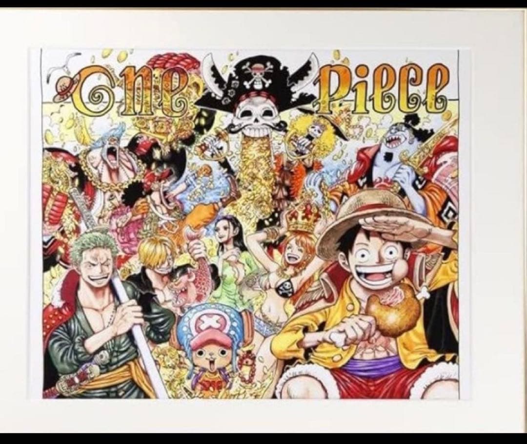 ワンピース　ONE　PIECE 高級複製原画　 ＢA４−ＪF 額装高精細複製原画
