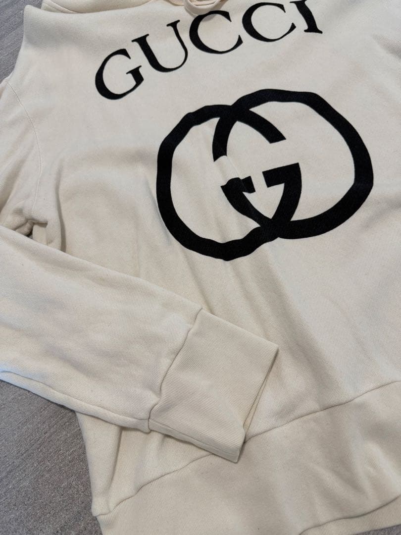 グッチパーカーホワイトメンズL