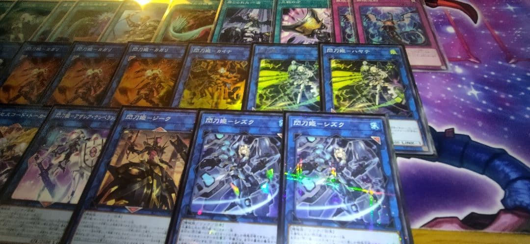 遊戯王　閃刀姫　デッキ　スリーブ付　キアノス　増殖するG　うらら　レイ　ロゼ