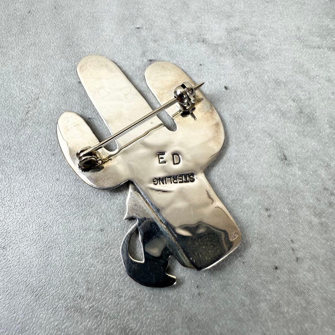 HARPO ハーポ NAVAJO ED刻印 シルバーブローチ サボテン