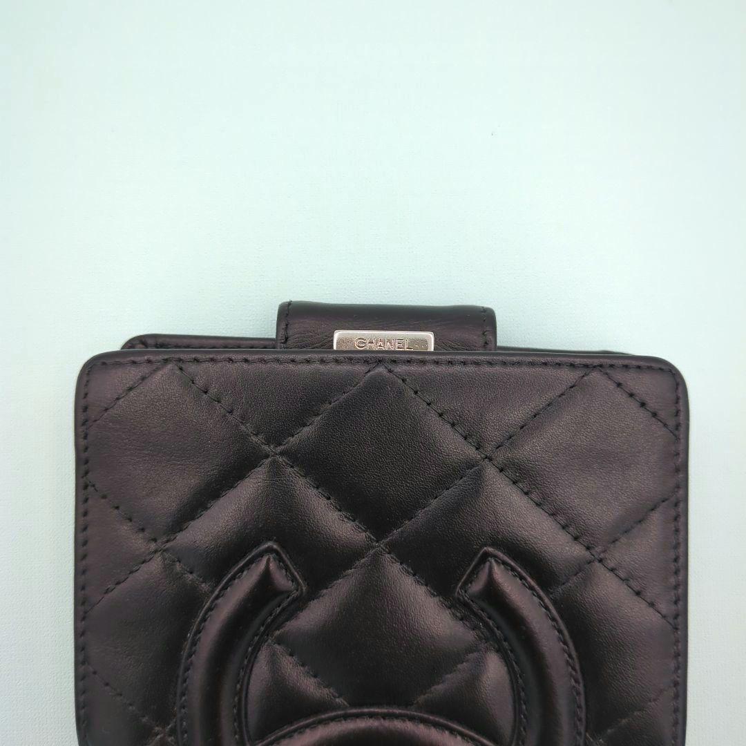 ✨美品✨CHANEL　カンボンライン　三つ折り　 　がま口　コンパクト財布