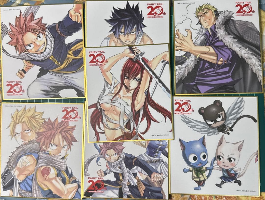 全7種 セット フェアリーテイル　20周年特典色紙　fairy tail