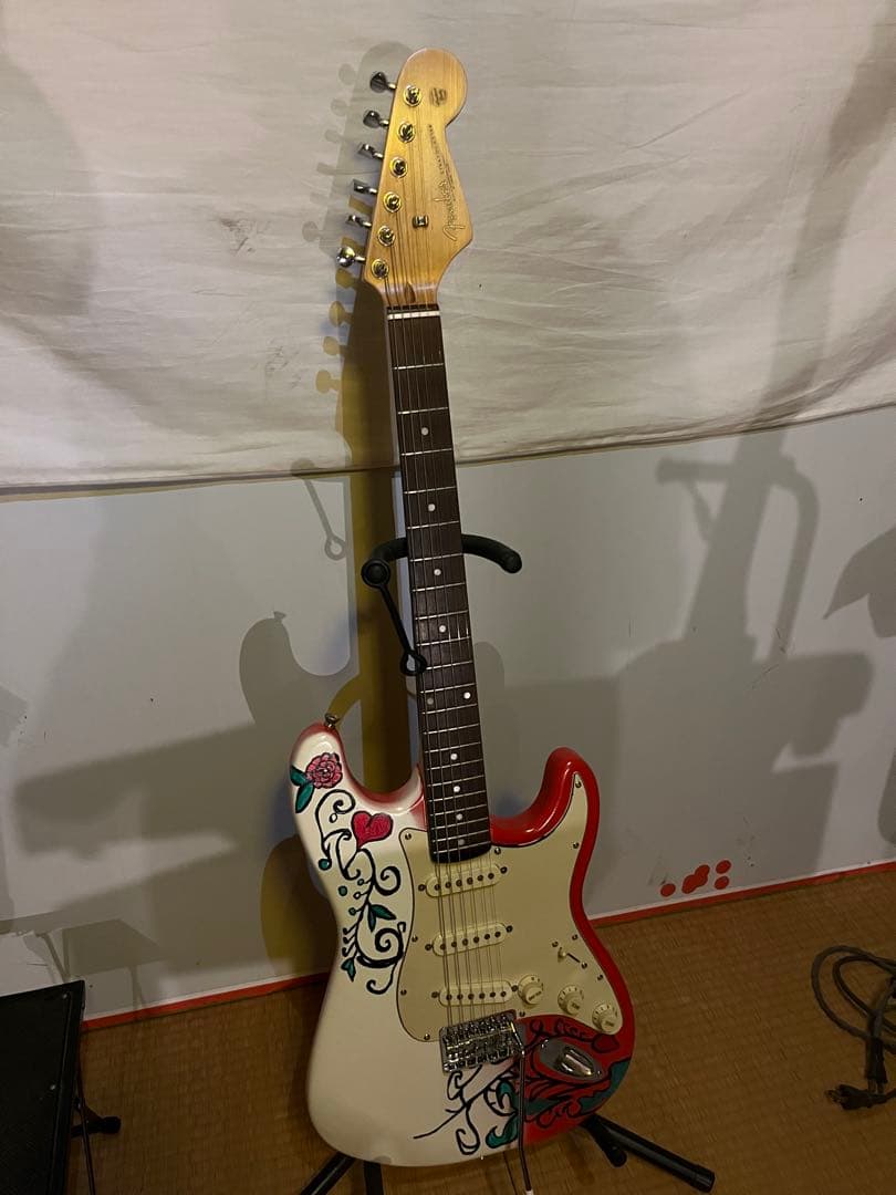 スクワイヤーStratocaster ジミヘンドリックス 風 カスタムペイント