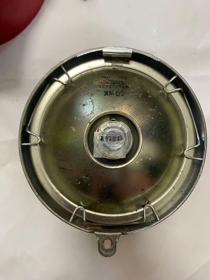 MD50ライト カブ郵政仕様のライトと、メーター中古品