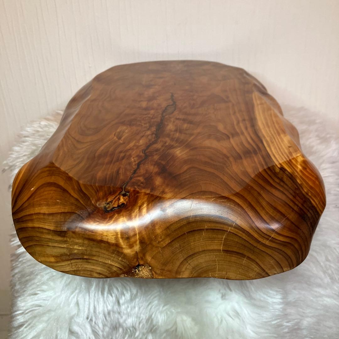 希少品　屋久杉飾り台　一枚板　屋久杉　置台　屋久杉工芸品　世界遺産　花台