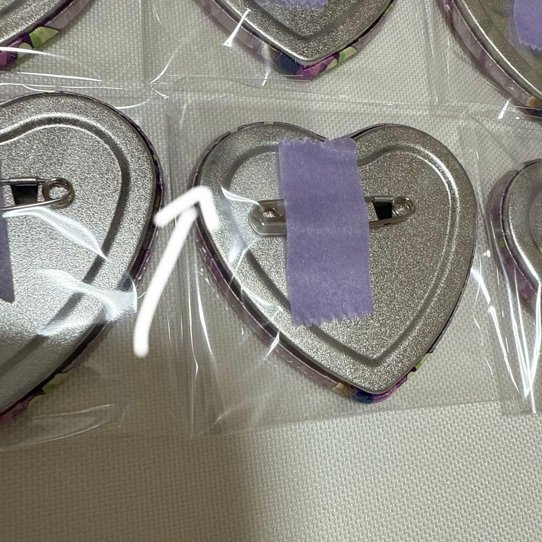 忍たま乱太郎　平滝夜叉丸　ハート缶バッジ　30個