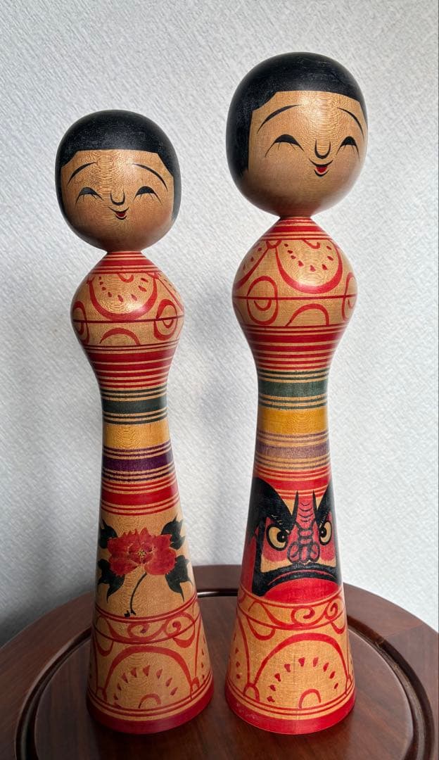 奥瀬鉄則　1980年前半　津軽系　温湯伝統こけし　昭和レトロ