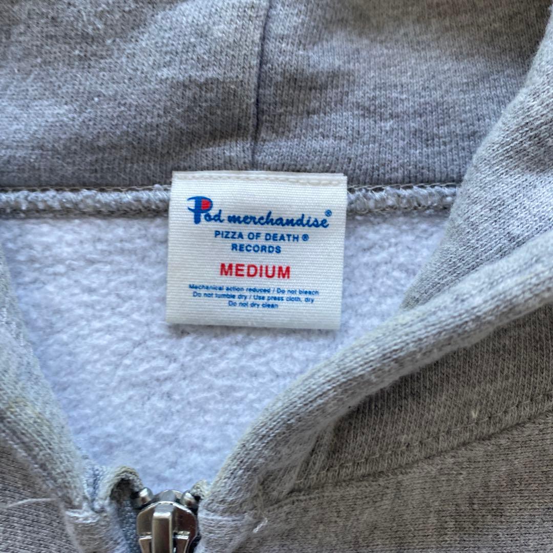 ★未使用！PIZZA OF DEATH ジップアップフーディ　グレー　M★