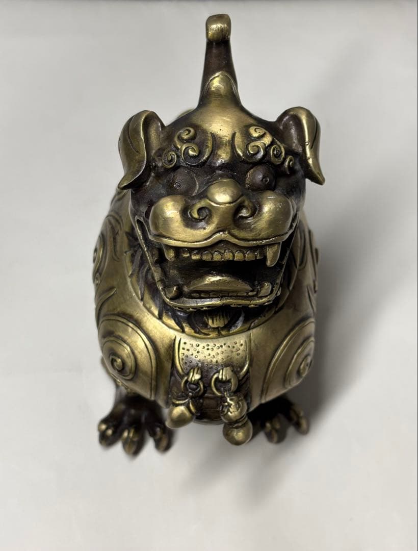 獅子香炉 大清御製 香道具