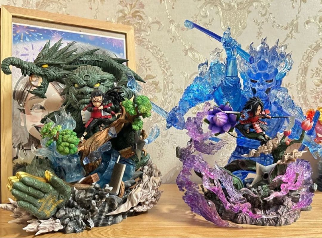 NARUTOナルト うちはマダラ ガレージキット ガレキ スタチュー②④