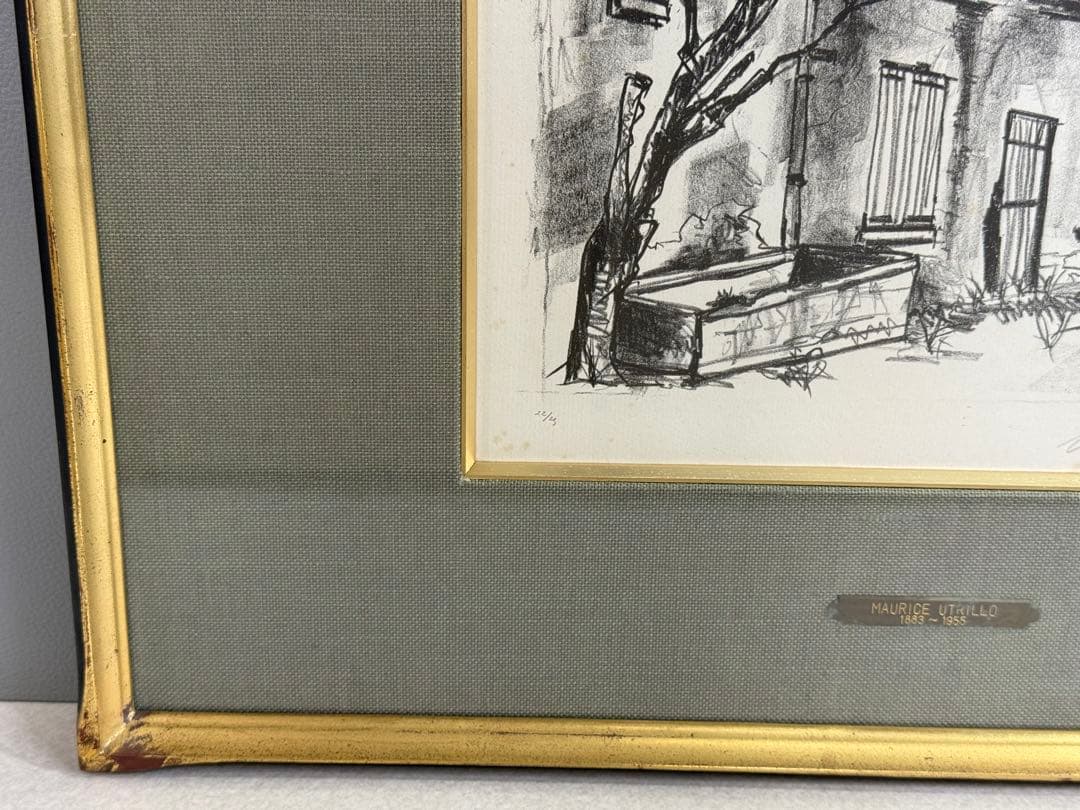 真作 モーリス・ユトリロ デフレーの農園 リトグラフ 22/25