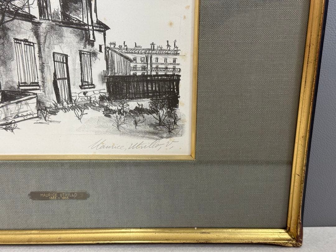 真作 モーリス・ユトリロ デフレーの農園 リトグラフ 22/25