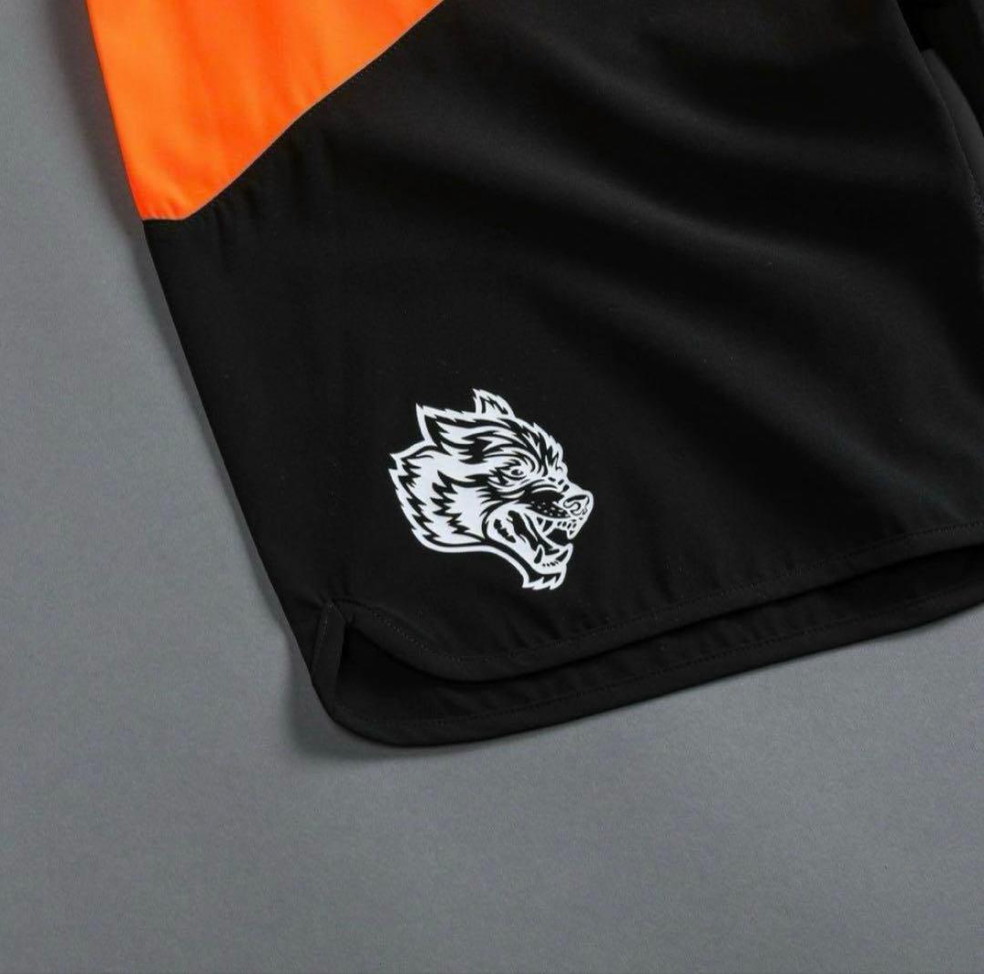 5480人気　darc sport　ダルクスポーツ　ステージショーツ 橙黒色