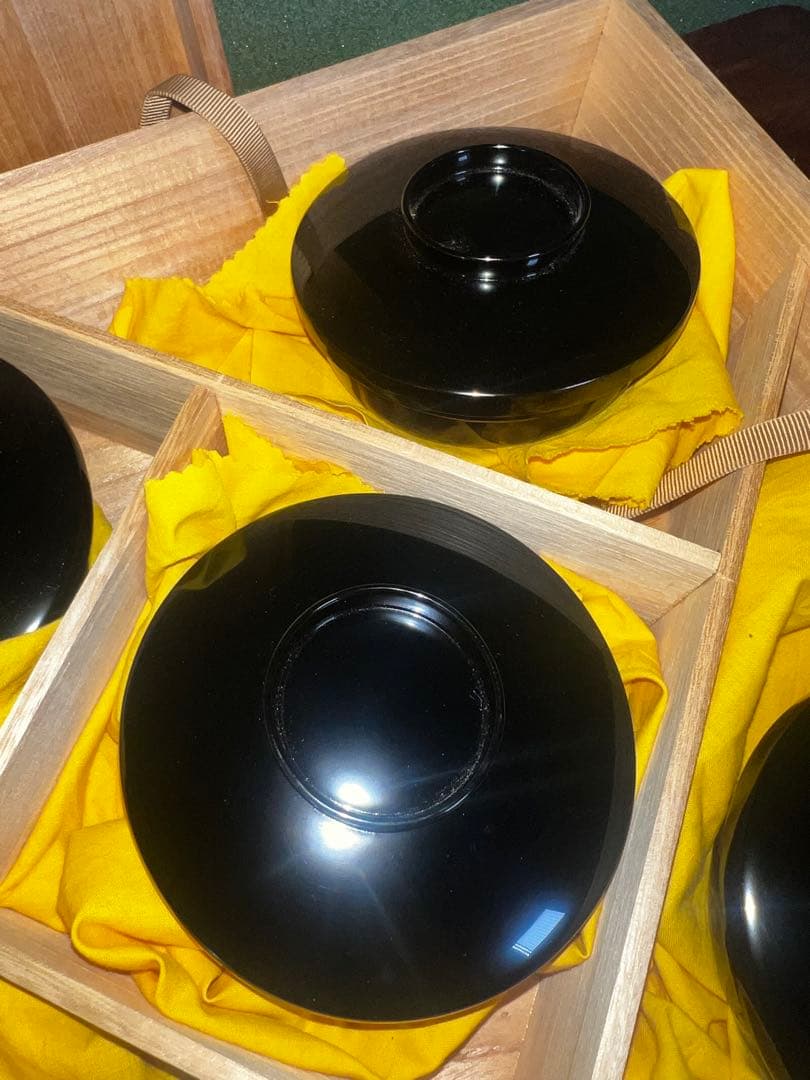 51 高級輪島塗 茶平一斎 作 平椀 5客