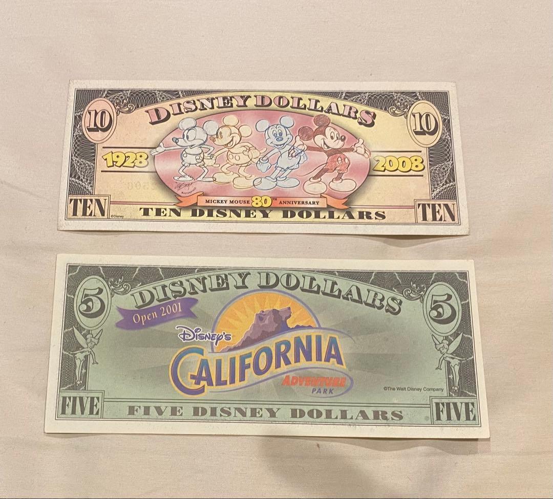 ディズニーダラー 10ドル、5ドル