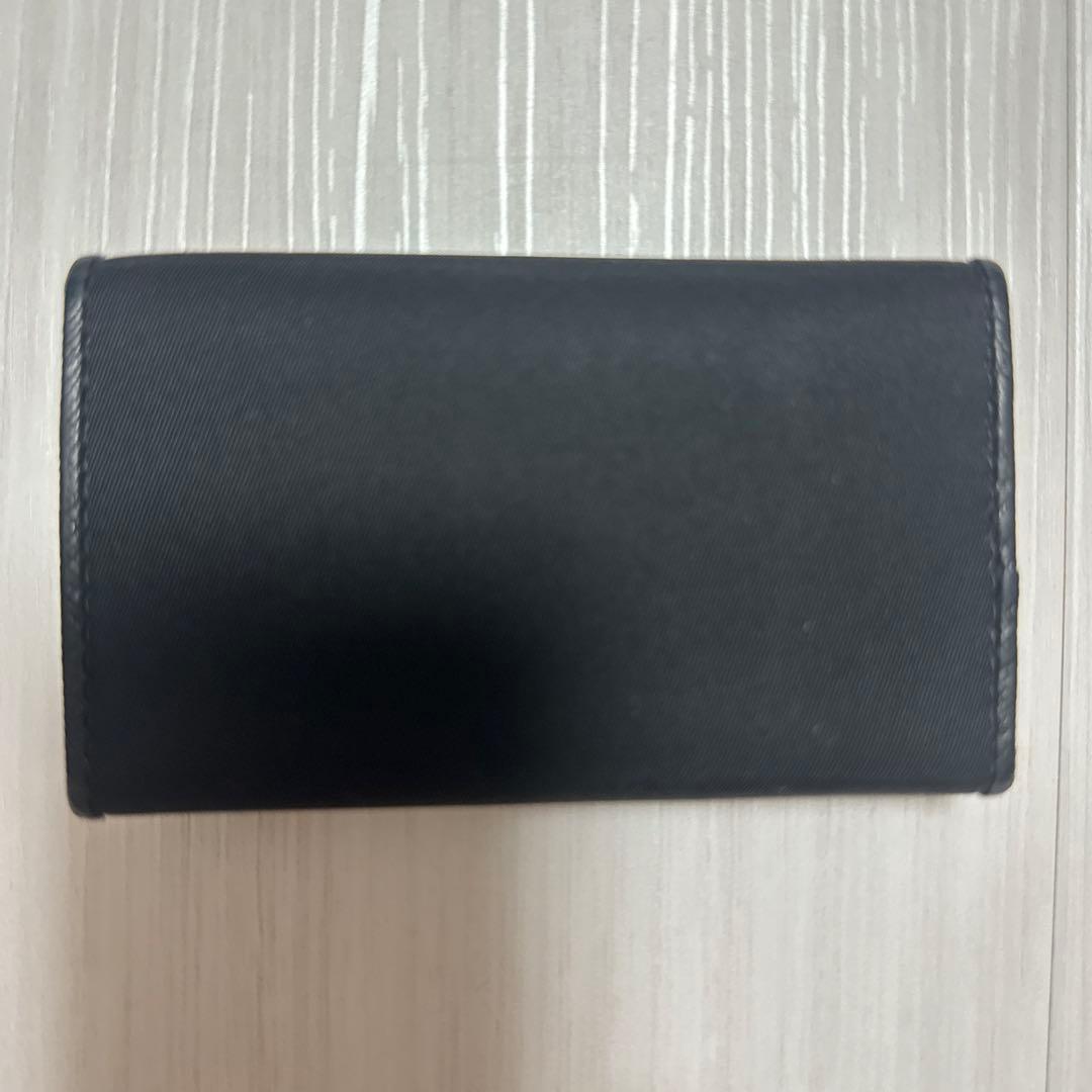 s*y様 プラダ PRADA キーケース 6連 トライアングルロゴ ブラック