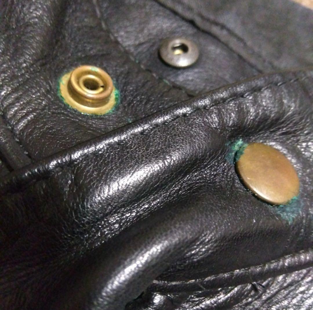 ラ*ズ様 ライナー付き VANSON B ライダースジャケット36inch アメ