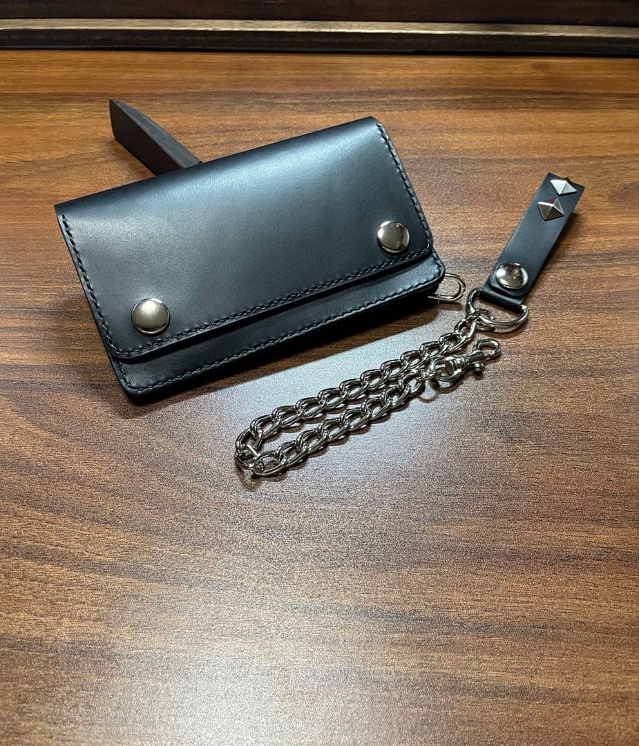 牛革本革ミドルトラッカーウォレット