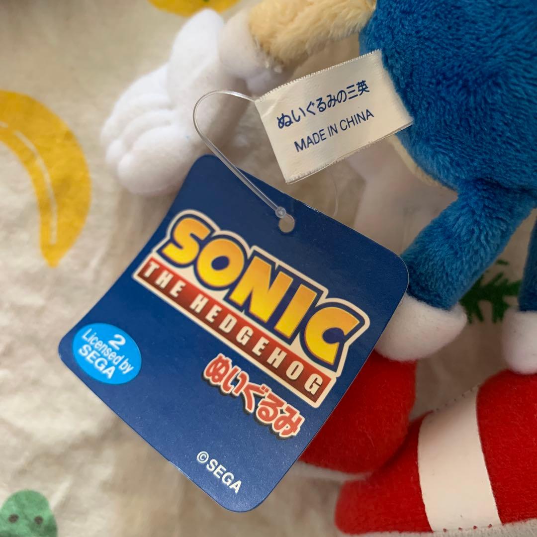 SONIC SEGAソニックザヘッジホッグ　ぬいぐるみ　三英　S