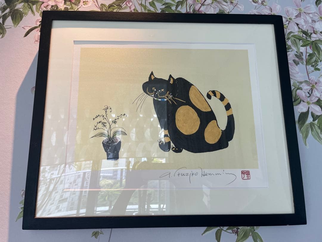 【真作】　美品　フジコヘミング　くりくり　AP 直筆サイン　希少