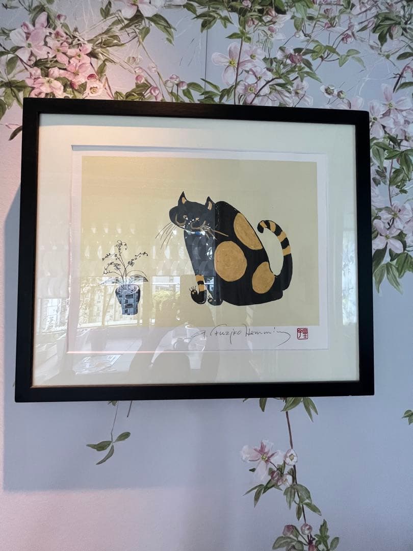 【真作】　美品　フジコヘミング　くりくり　AP 直筆サイン　希少