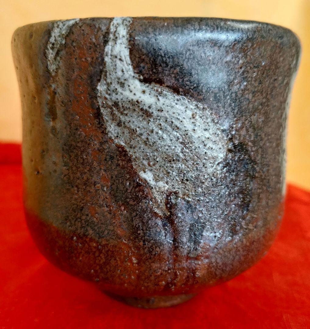 布志名焼茶碗 名工土屋善八郎 松平不昧 立鶴柄 島根県松江市雲善窯 茶碗 木箱入