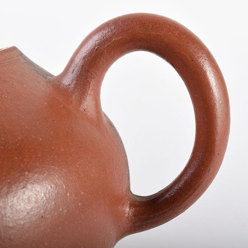 中国　孟臣製　清泉石上流　紫砂　朱泥　急須　茶壷　C　R7871