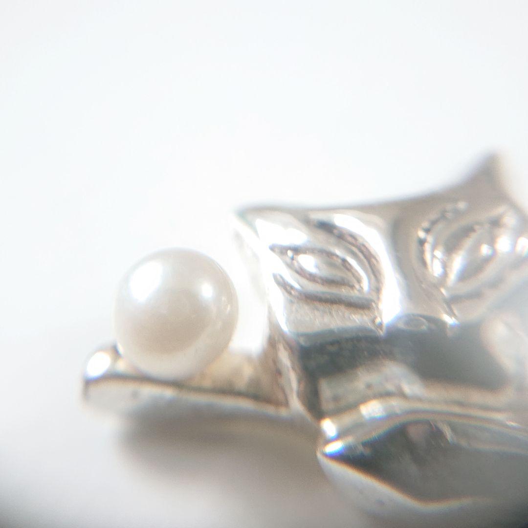 希少◎◎ティファニー キャット パール ブローチ No.1150