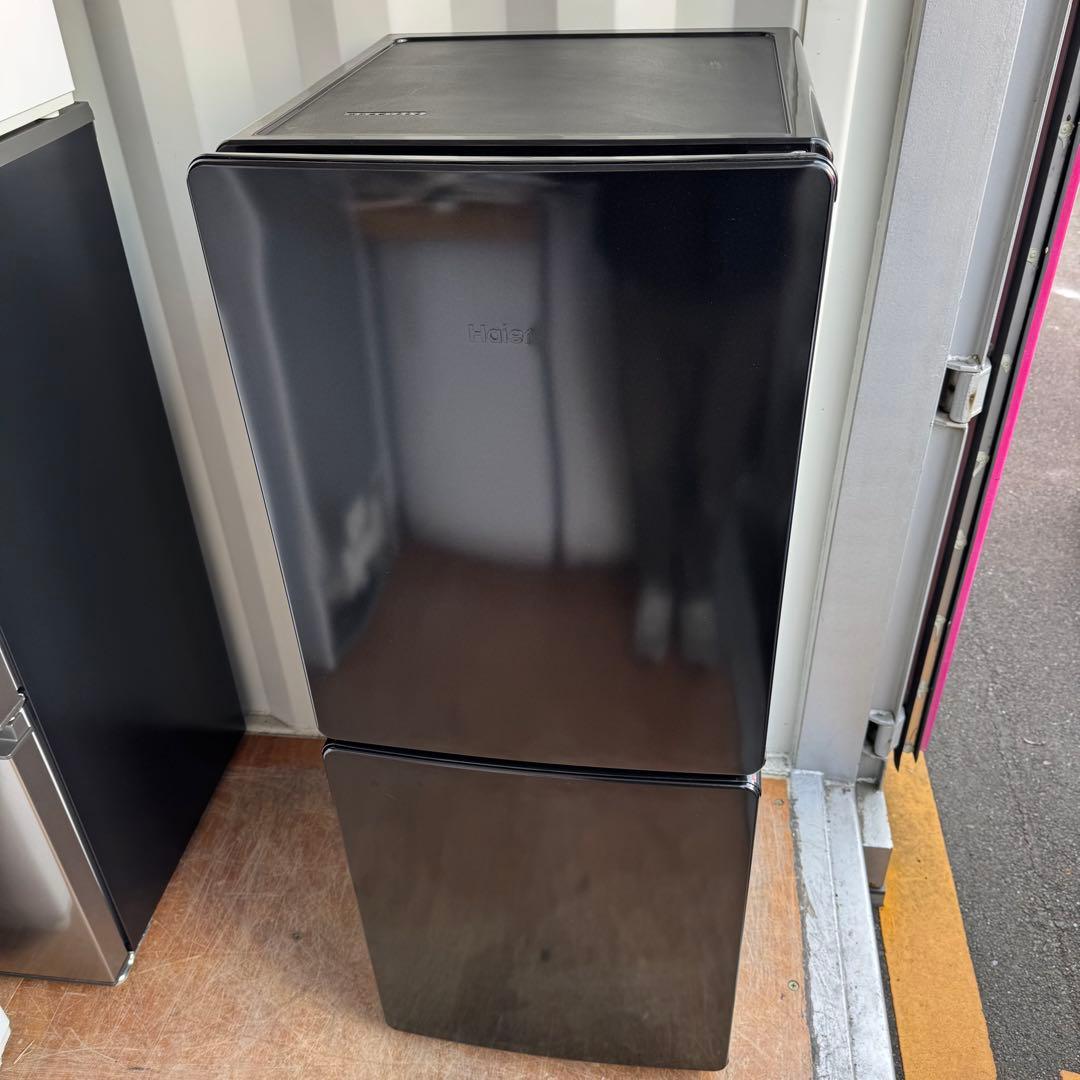 C7222★2024年製★ほぼ新品★ハイアール冷蔵庫洗濯機　黒ブラック家電セット