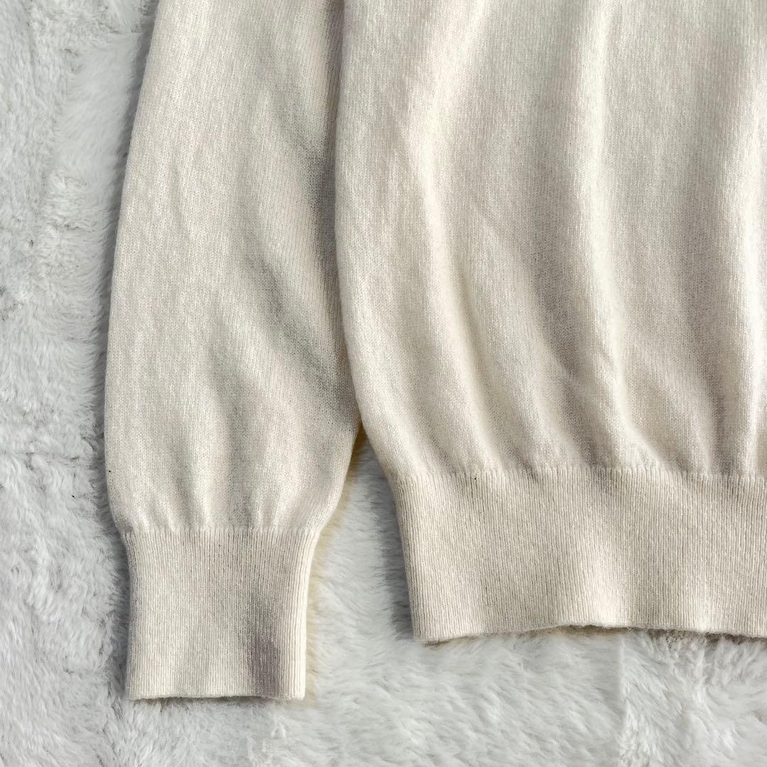 パーリーゲイツ カシミヤ100% ニットセーター ゴルフ アイボリー ロゴ 1