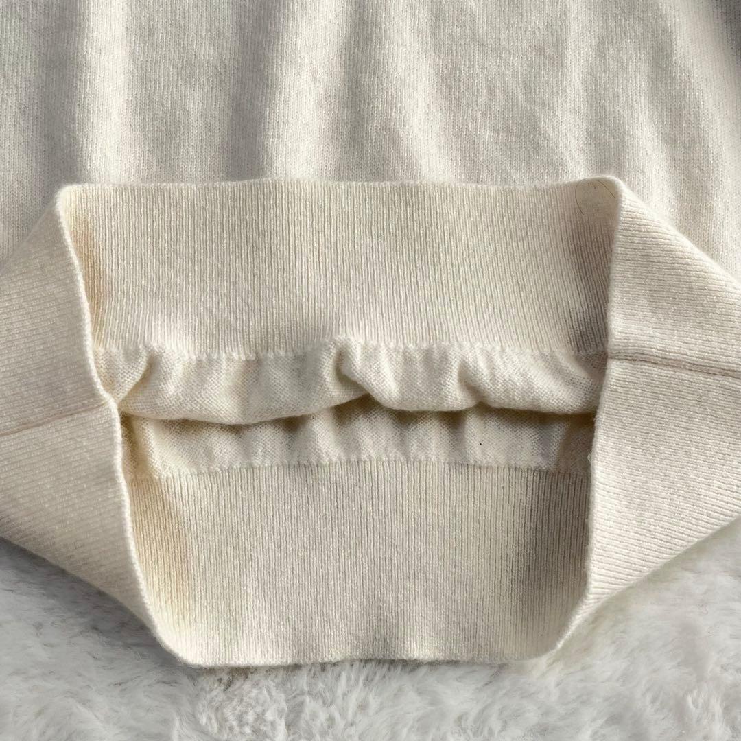 パーリーゲイツ カシミヤ100% ニットセーター ゴルフ アイボリー ロゴ 1