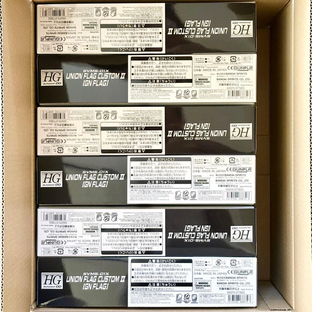 ［未組立］ HG グラハム専用ユニオンフラッグカスタムⅡ（GNフラッグ）×６