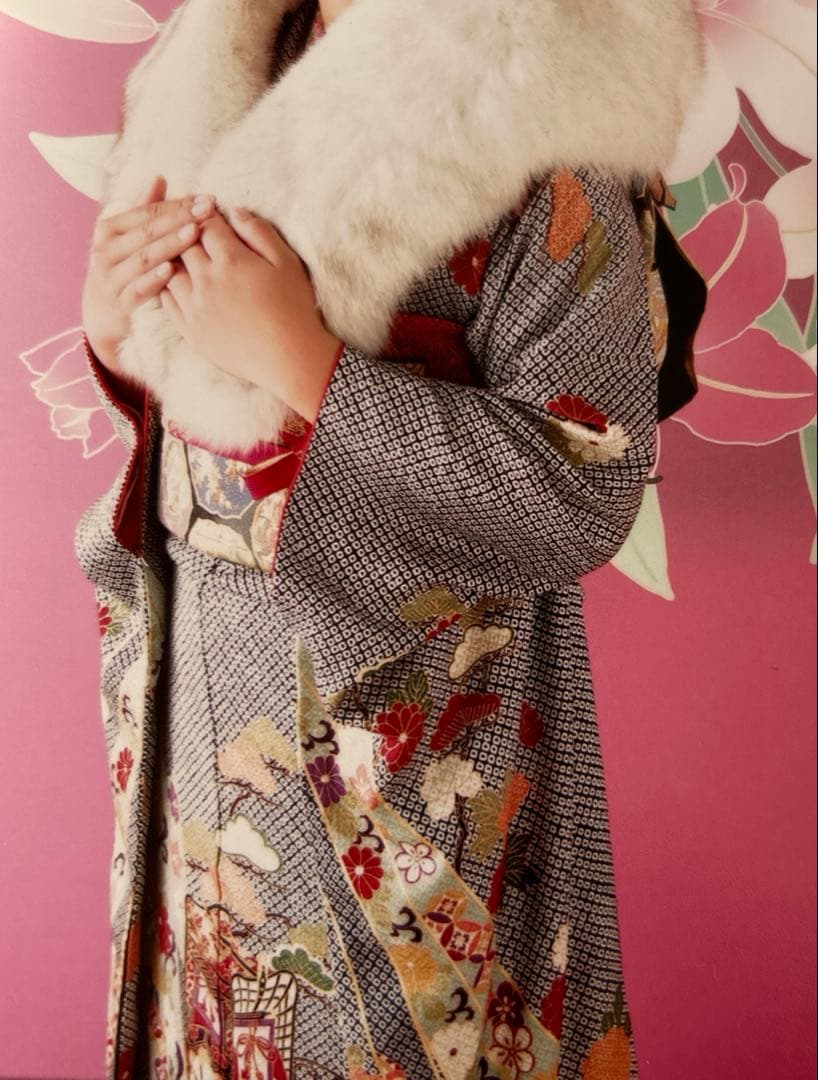 高級振袖(総絞り)御所車柄