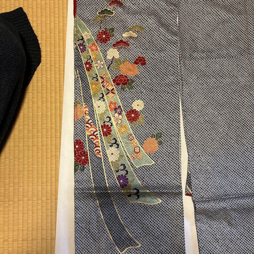 高級振袖(総絞り)御所車柄