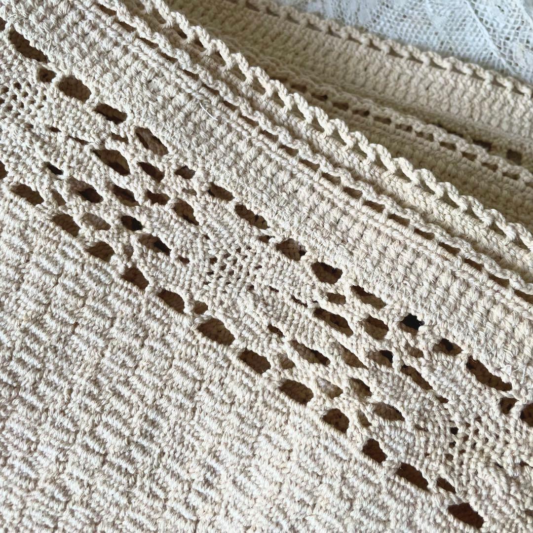 新春アンティーク福袋⑦布もの8点セット19世紀トーション&レース&端切&エプロン