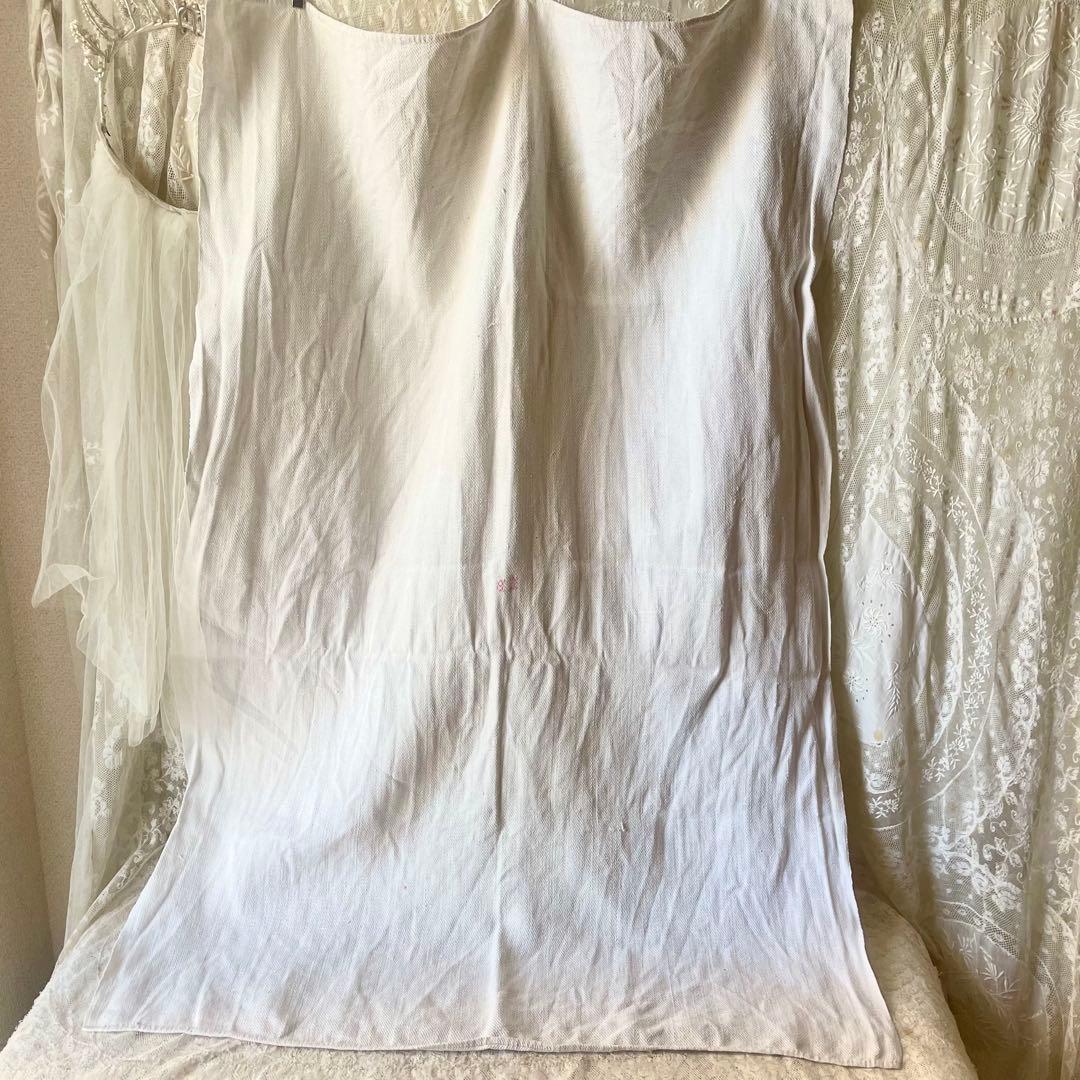 新春アンティーク福袋⑦布もの8点セット19世紀トーション&レース&端切&エプロン