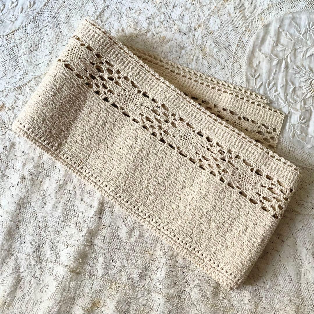 新春アンティーク福袋⑦布もの8点セット19世紀トーション&レース&端切&エプロン