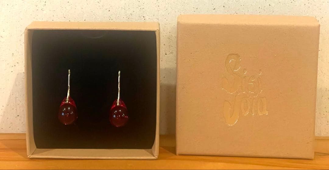 sisi joia シシジョイア　mini gota earrings レッド