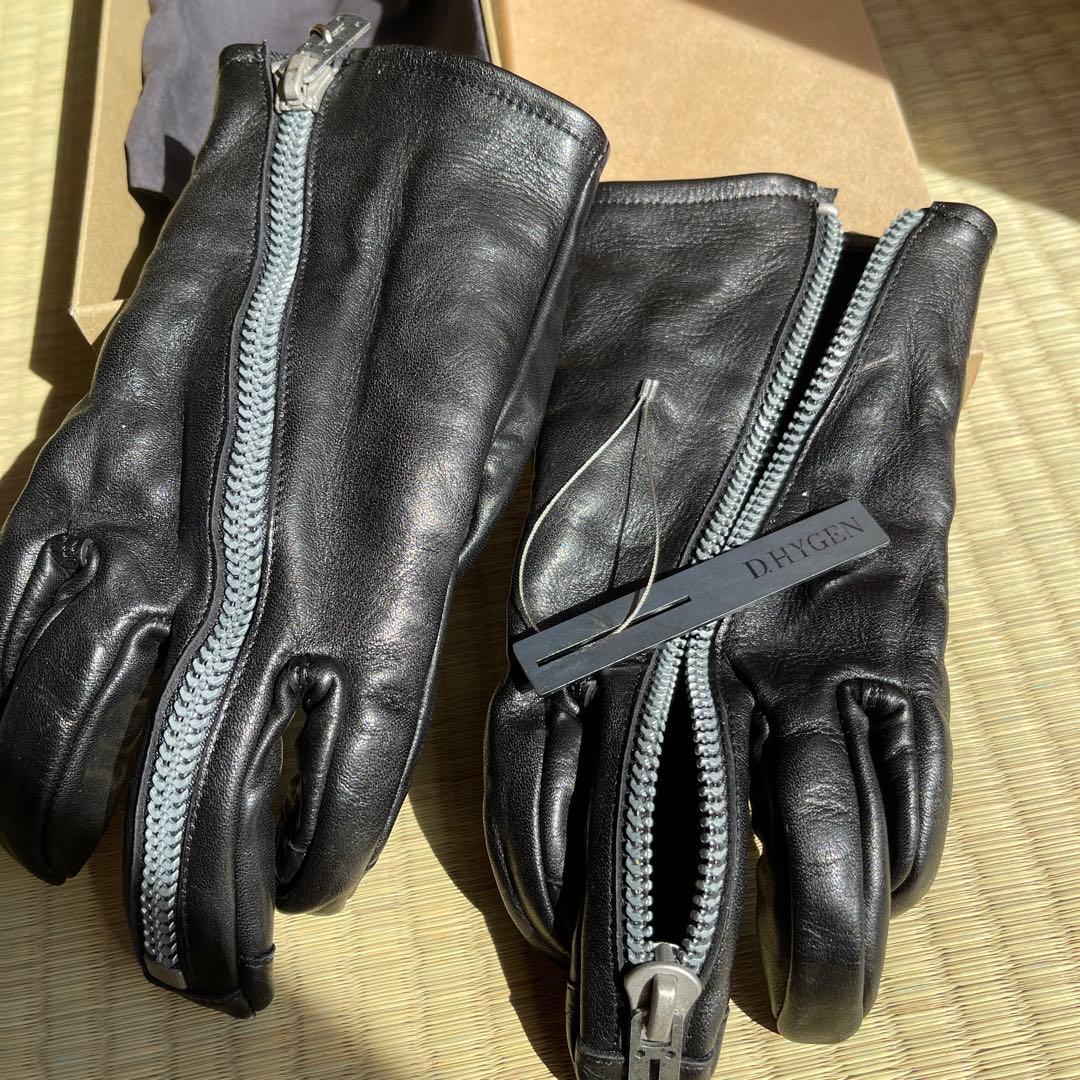 DHYGEN ブラック馬革手袋 サイズ1
