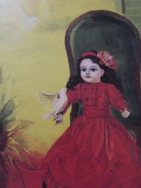 青木純子、【春訪】、希少な額装用画集より、新品額装付