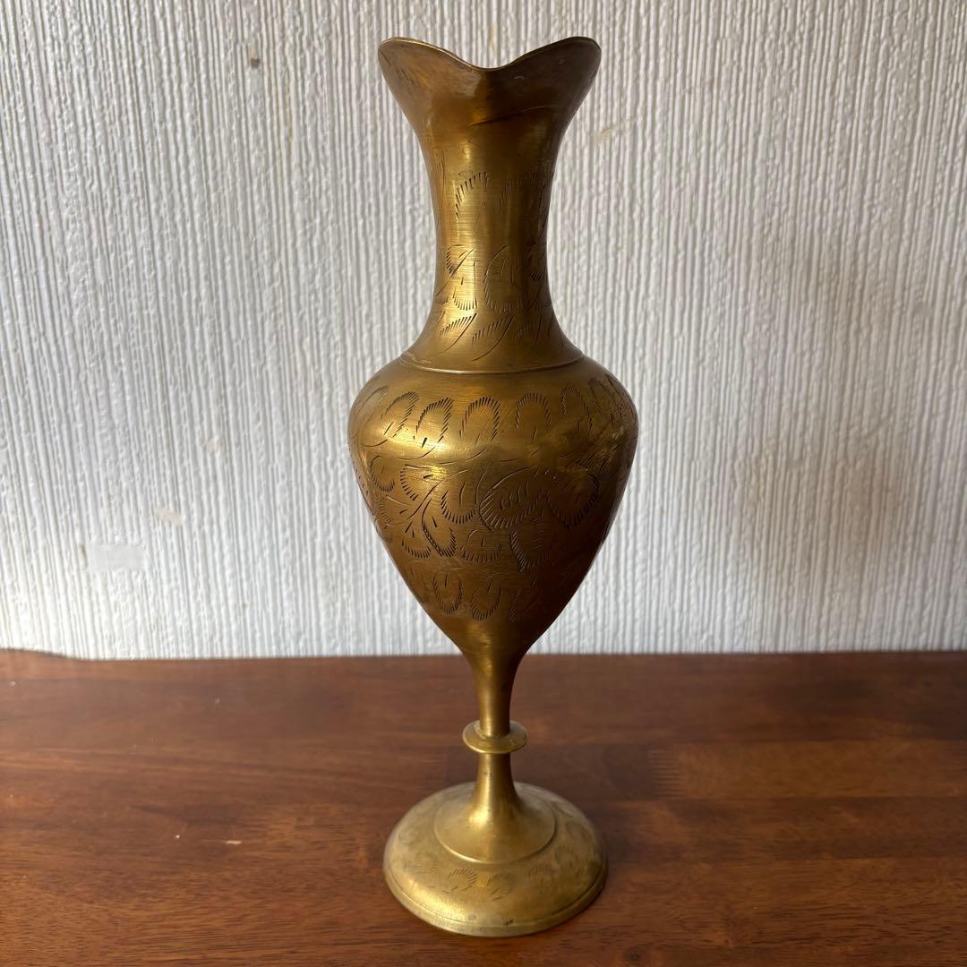 真鍮製 水差し 花瓶 ピッチャー フランス アンティークブロンズ ヴィンテージ
