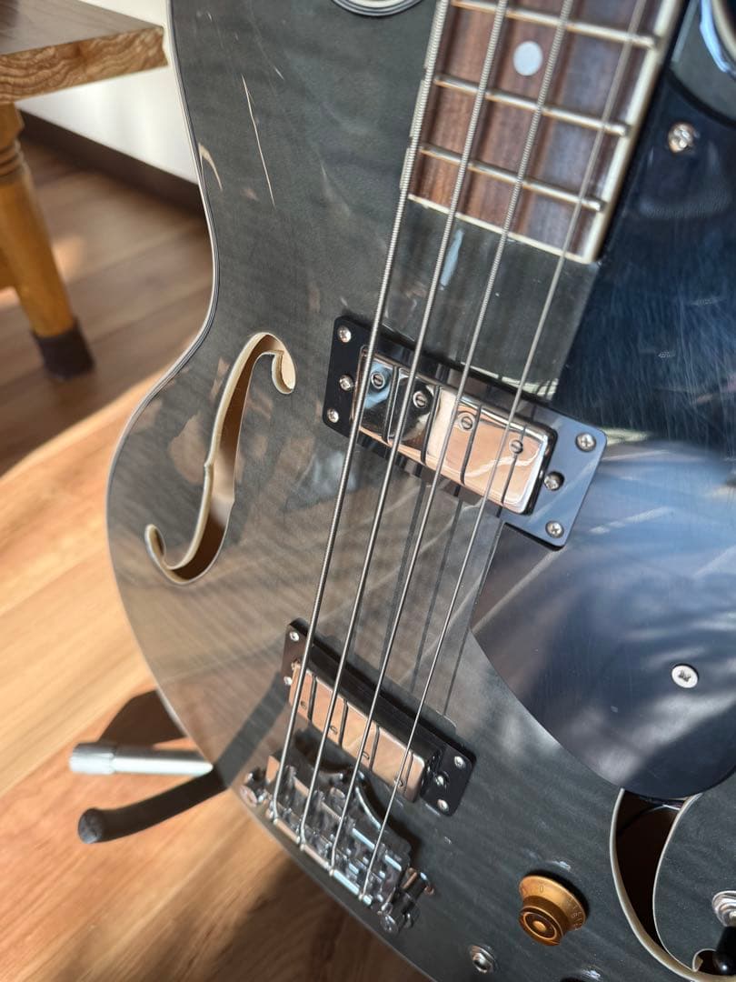 AriaProII セミアコベースTAB-Classic/FM SBK 美品