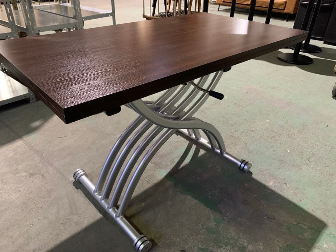 OZZIO サリスカンディ ダイニングテーブル　昇降式テーブル 天板拡張 油圧式