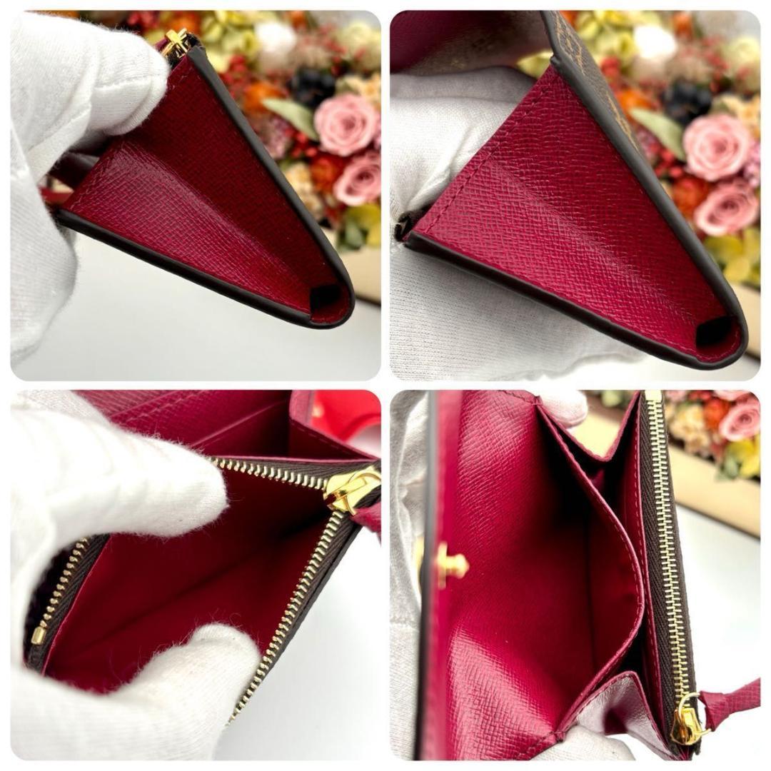 キティ様　ルイヴィトン モノグラム ケース 財布 ポルトモネ ロザリ